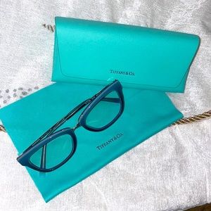 Tiffany & Co. Blue Glasses with Case